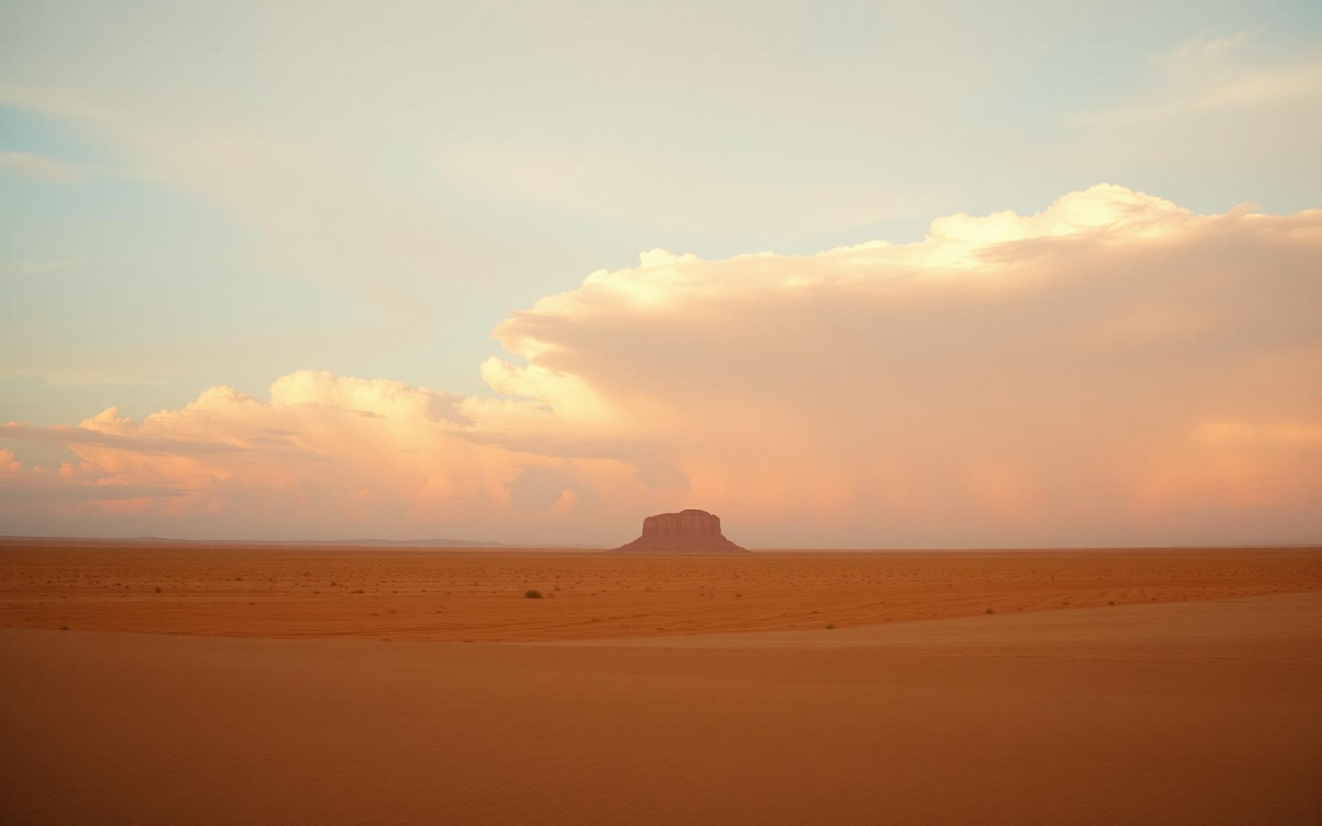 Vast Texas horizon at dusk
